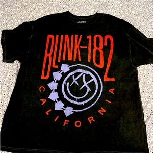 Dope as …. Blink 182 t shirt in black almost gray color (unisex)